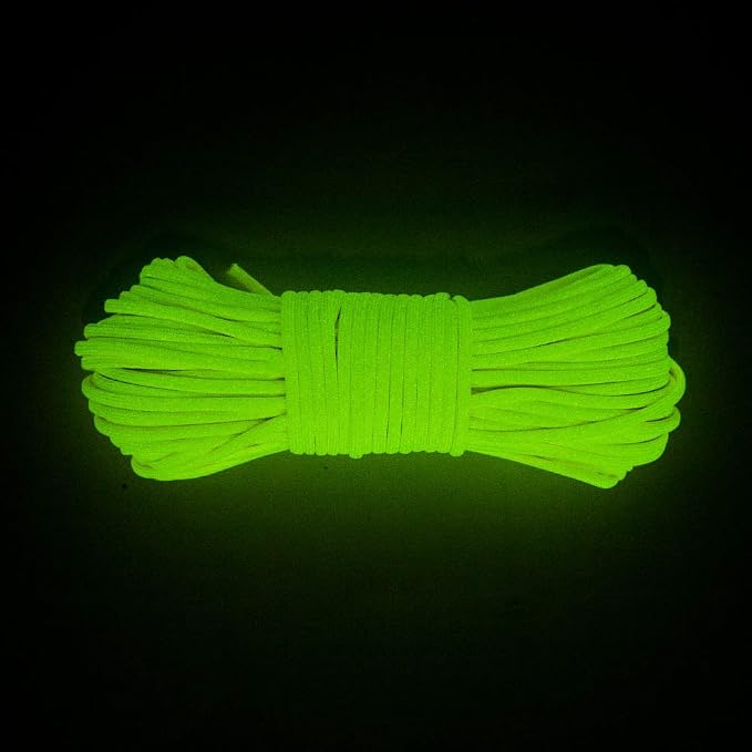 Glow in The Dark Zesty 550lb Paracord – 21 Strand Luminous Parachute Cord - Image 3