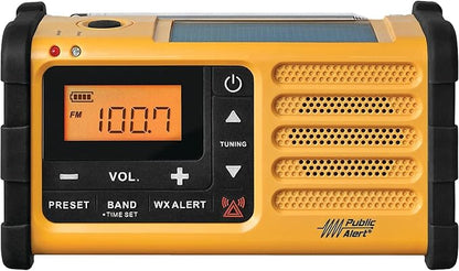 Sangean MMR-88 AM/FM/Weather+Alert Emergency Radio. Solar/Hand by SANGEAN