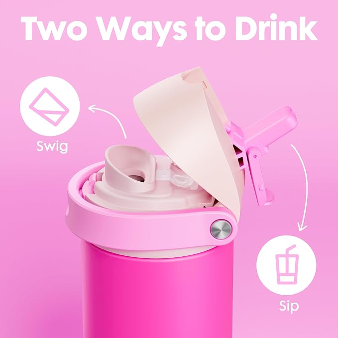 18 oz Kids Water Bottle for School: Meoky 18 oz Stainless Steel Insulated Water - Image 4