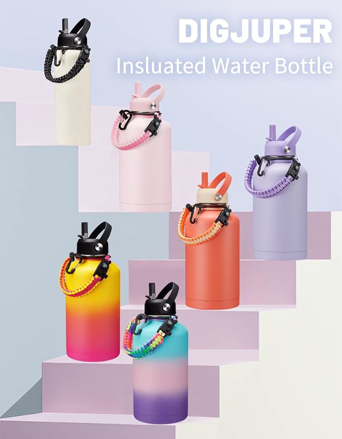 Half Gallon Water Bottle Insulated - 64 oz Water Bottle - Image 8