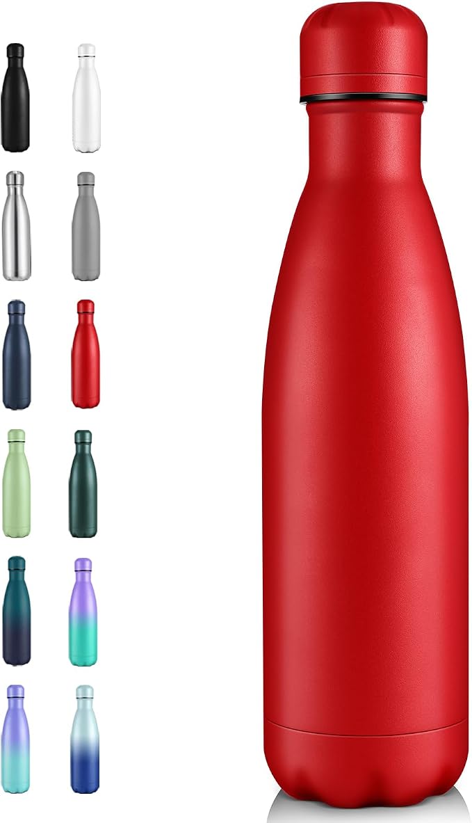 Volhoply 17oz Insulated Stainless Steel Water Bottle, Double Wall Vacuum Flask by LiveFully%EF%BC%8CDrinkFreely%E2%80%94KeepGoingwithVolhoply%EF%BC%81