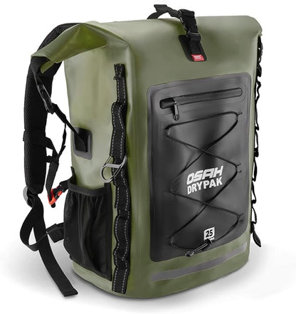 OSAH DRYPAK Waterproof Backpack Dry Bag 25L/35L/55L/85L – Heavy Duty Roll-Top by OSAHDRYPAK