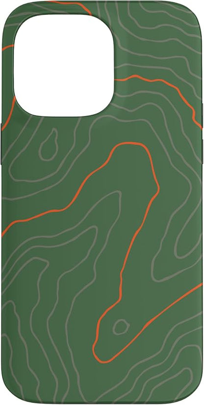 Backcountry Topo Guide Orange Lines Topographical Map Case by Unknown