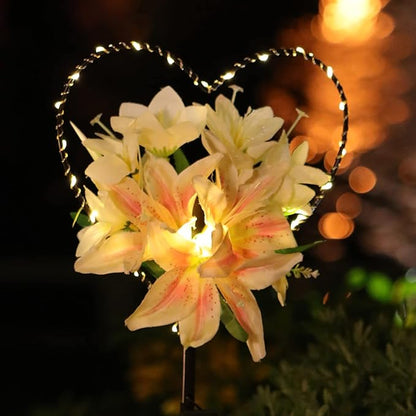 Starryfill Garden Solar Lights Outdoor Heart-Shaped by Starryfill