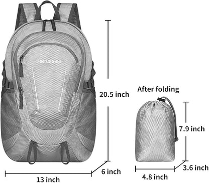 30L Large capacity Lightweight Packable Foldable Backpack，women and men Hiking - Image 2