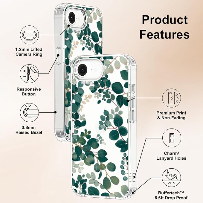 MOSNOVO for iPhone 17e Case/iPhone 16e Case, Shockproof Military-Grade - Image 6