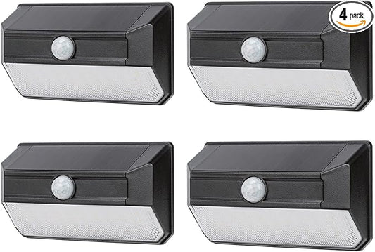 Home Zone Mesh Linkable Series 4-Pack Solar SMD LED Security Wall Pack Light by HomeZoneLiving