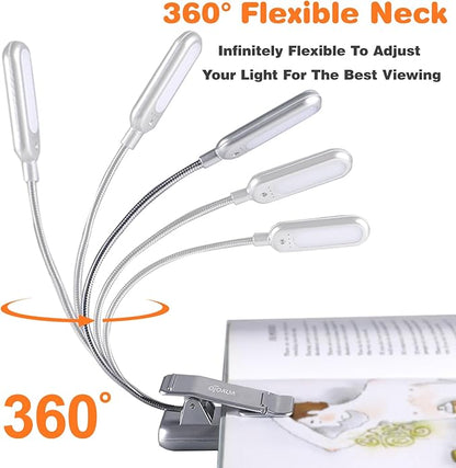 VAVOFO Rechargeable Book Light for Reading in Bed Kids, 7 LED Reading Light - Image 6