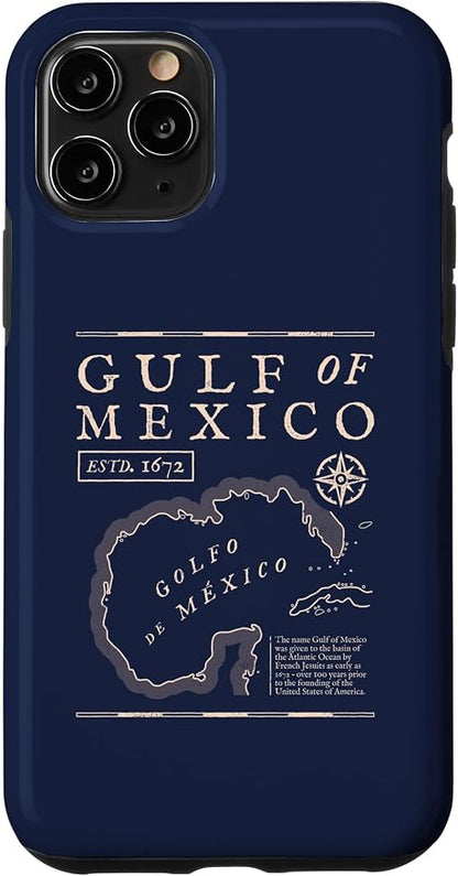 Gulf of Mexico 1672 Historic Map Case by Unknown