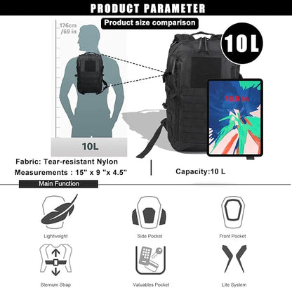Miramrax 12L Small Backpack Day Pack - Image 6