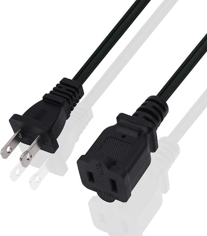 Short Extension Cord 1 FT, US Male/Female Power Cable by Yeatel