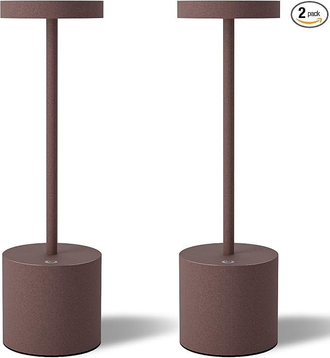 TBBGA LED Cordless Table Lamps Set of 2, 5000mAh Portable Rechargeable Battery by TBBGALEDCordlessTableLamps