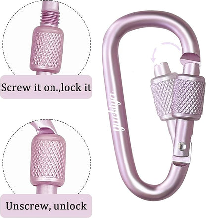 YUCHIYA 8 Pack D-Shape Carabiner Clasp - Image 2
