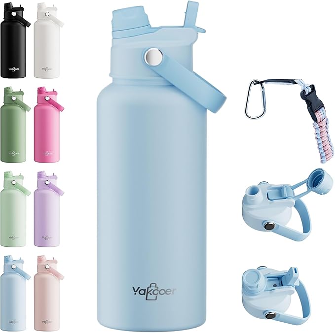 32oz Insulated Water Bottle by Yakooer