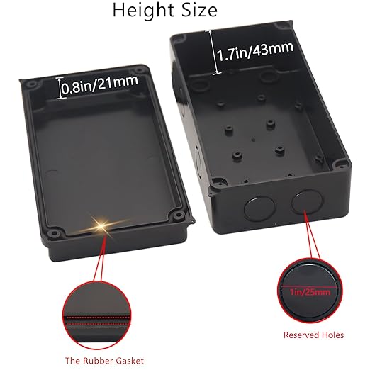 Project Box IP65 Waterproof Dustproof Junction Boxes ABS Plastic DIY Electronic - Image 4