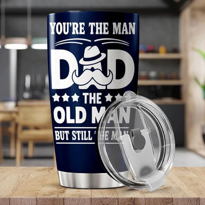 You'Re The Man Dad Old But Still Design 20 Oz Stainless Steel Tumbler - Image 5