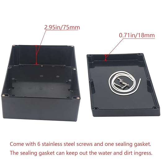Junction Box IP65 Waterproof ABS Plastic Electrical Project Case Power Junction - Image 4