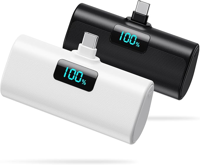Portable Charger for iPhone 17/16/15 Series, Upgraded 5200mAh PD USB C Power by HETP