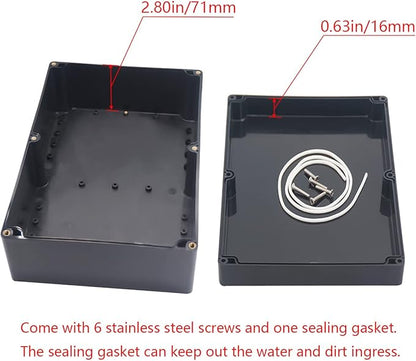 Project Box IP65 Waterproof Junction Box ABS Plastic Black Electrical Boxes DIY - Image 4
