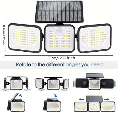 2 Pack 180 LED Solar Flood Light Outdoor, Motion Sensor Outdoor Lights - Image 6