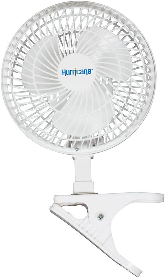 Hurricane Classic 6 Inch Clip Fan, 2 Speed Portable Desk Table Fan by Hurricane
