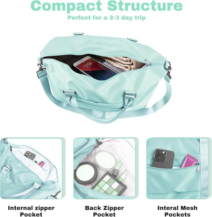 Weekender Duffel Bags for Women， Travel Totes Bag for Airplane Essentials - Image 5