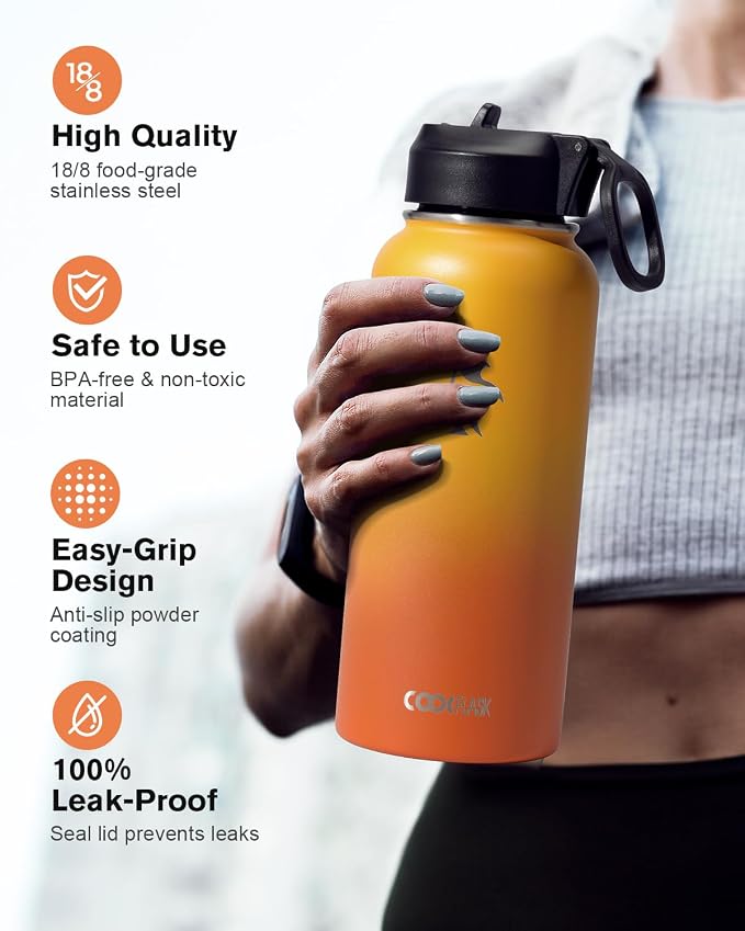 Water Bottle 32 oz Insulated - Image 3