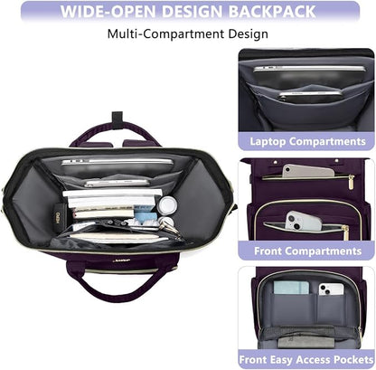 Focdod Laptop Backpack for Women Work Bags - Image 2