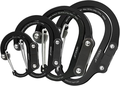 GEAR AID HEROCLIP 360° Swivel Carabiner Gear Clip and Hook by GEARAID