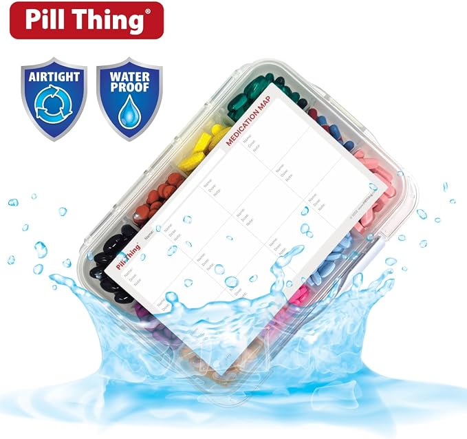 8 and12 Compartment Large Pill Cases - Image 9