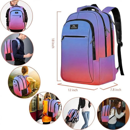 MATEIN Fashion Laptop Backpack 15.6 Inch, Anti Theft Slim Travel Backpack - Image 2