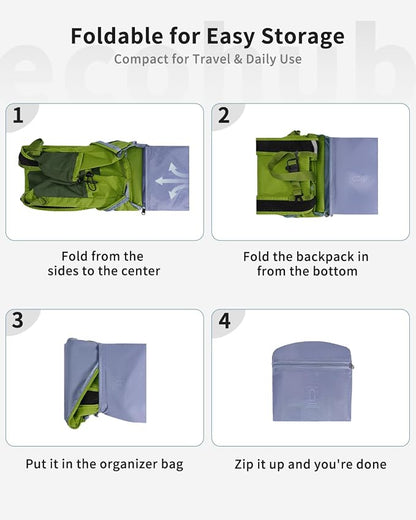 ECOHUB 15L Lightweight Casual Daypack, Packable Backpack - Image 2