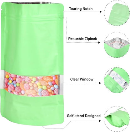 5.5"x7.8" 120pcs Mylar Bags for Food Storage, Smell Proof Bag - Image 3
