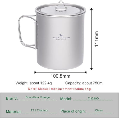 Boundless Voyage Titanium Camping Mug - Image 3