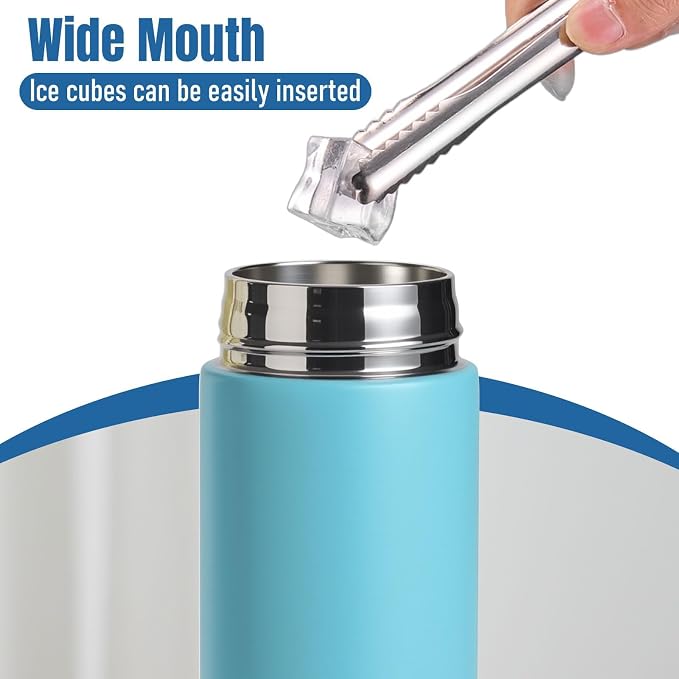 PARACITY Insulated Water Bottle, 15 oz Stainless Steel Water Bottles - Image 5