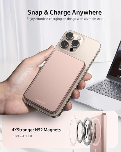 ULiXWH for Magsafe Portable Charger for iPhone, 2026 Upgrade 5000mAh Fast - Image 5