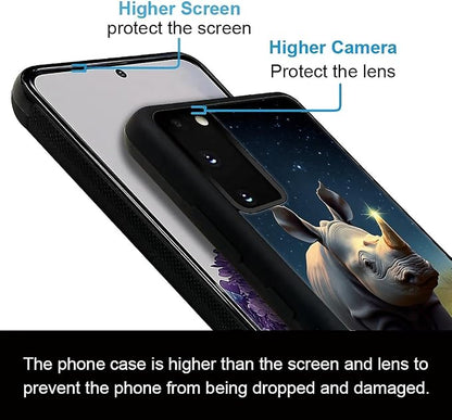 for Samsung Galaxy S20 Case, Rhino Water Marshes Pattern Graphic Design Girl - Image 3