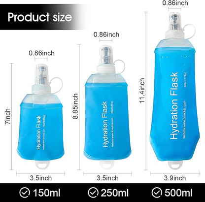 WILDREEDS 150ml Soft Flask, TPU Collapsible Soft Water Bottle - Image 4