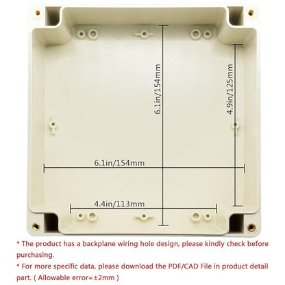 LeMotech ABS Plastic Junction Box Dustproof Waterproof IP65 Electrical - Image 5