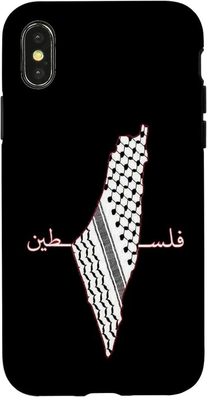 Keffiyeh Palestine Map Arabic Scarf Shemagh Palestinian Flag Case by Unknown