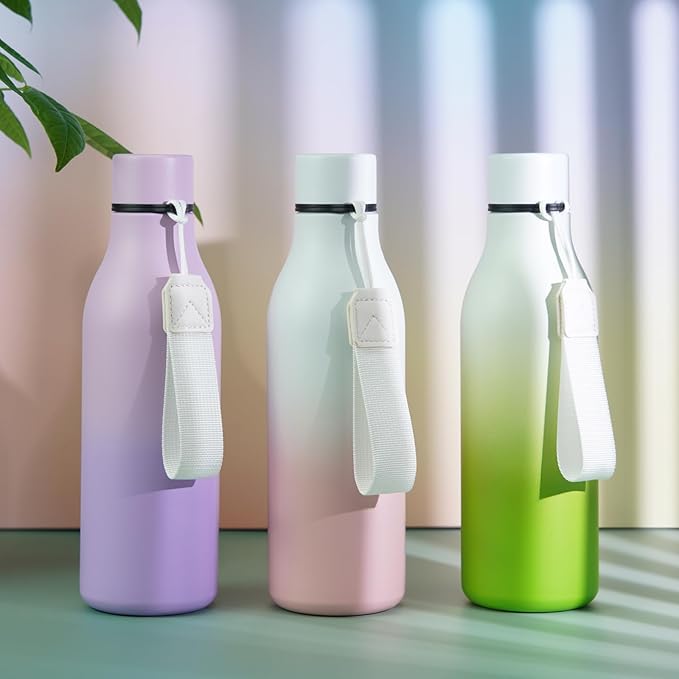 BJPKPK Insulated Water Bottles, 18 oz Stainless Steel Metal Water Bottle - Image 4