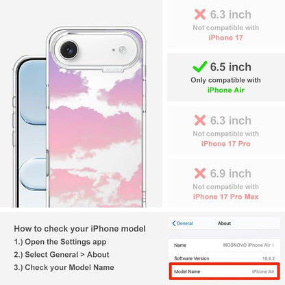 MOSNOVO for iPhone Air Case, Shockproof Military-Grade Protection 6.6ft Drop - Image 2