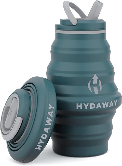 HYDAWAY 17oz Travel Collapsible Water Bottle by HYDAWAY