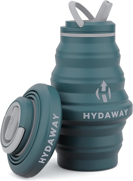 HYDAWAY 17oz Travel Collapsible Water Bottle by HYDAWAY