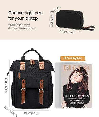 LOVEVOOK Laptop Backpack Purse for Women Work Traveling Commuter Backpack - Image 6
