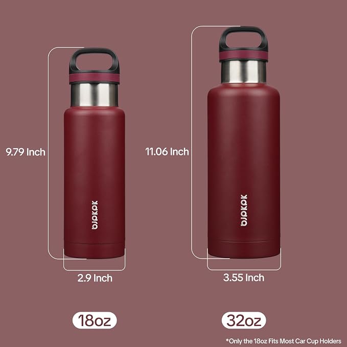 BJPKPK Insulated Water Bottle 18OZ Stainless Steel Water Bottle - Image 3