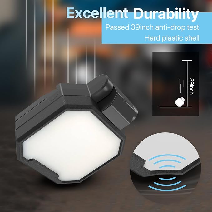 HYPERLITE Rechargeable Work Light 2pack 40W 4000Lumens, Hanging Hook Folding - Image 7
