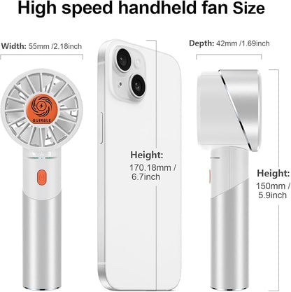 Handheld Fan, Portable Turbo Fan, Powerful Personal Fan, USB Rechargeable Mini - Image 5