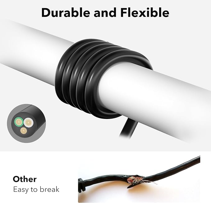 BN-LINK 6ft Indoor Outdoor Extension Cord 16/3 SJTW, 3 Pack, Weather Resistant - Image 6