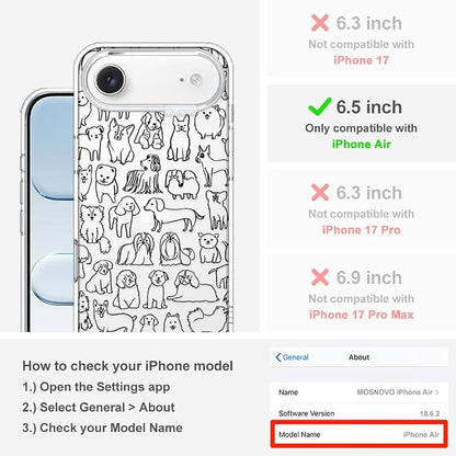 MOSNOVO for iPhone Air Case | Military Grade 6.6ft Drop Tested | Camera Control - Image 2